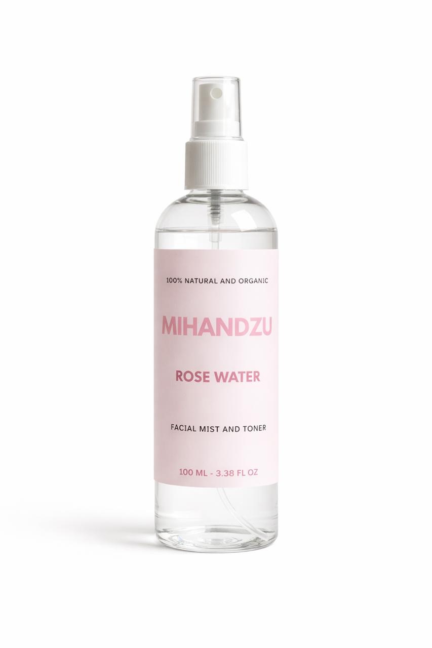 Rose Water Facial Mist & Toner - Hydrating Skin & Hair Spray - 100 ML